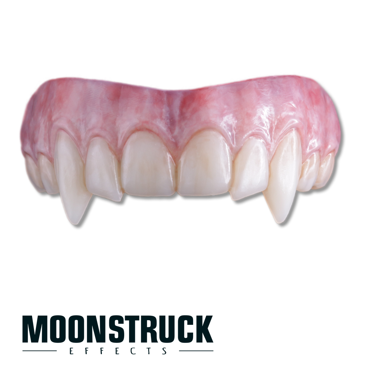 Gwythyr upper set in Natural finish with long tapered vampire canines