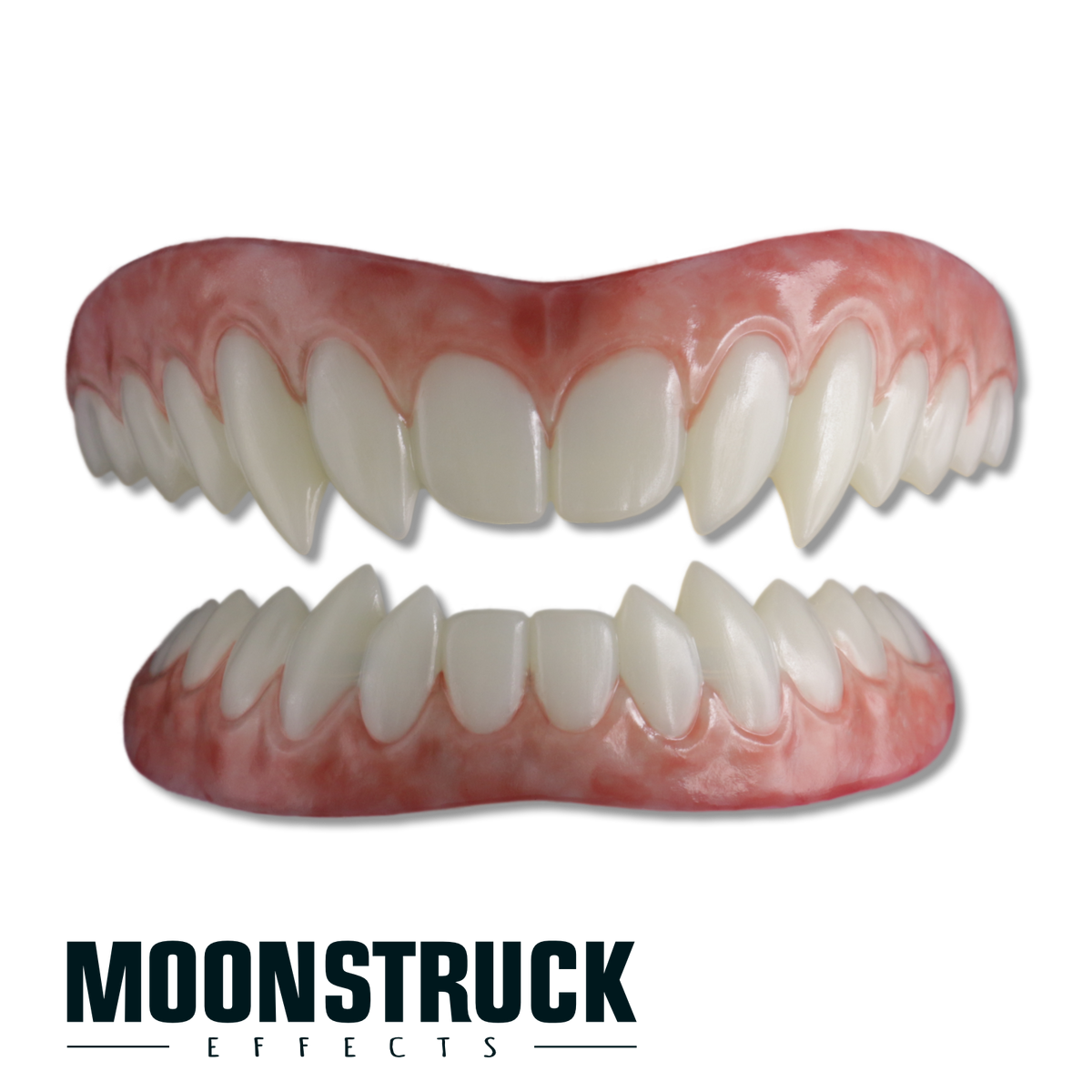 Vex Teeth full FX teeth set with pale incisors, paired upper points and a jagged lower row