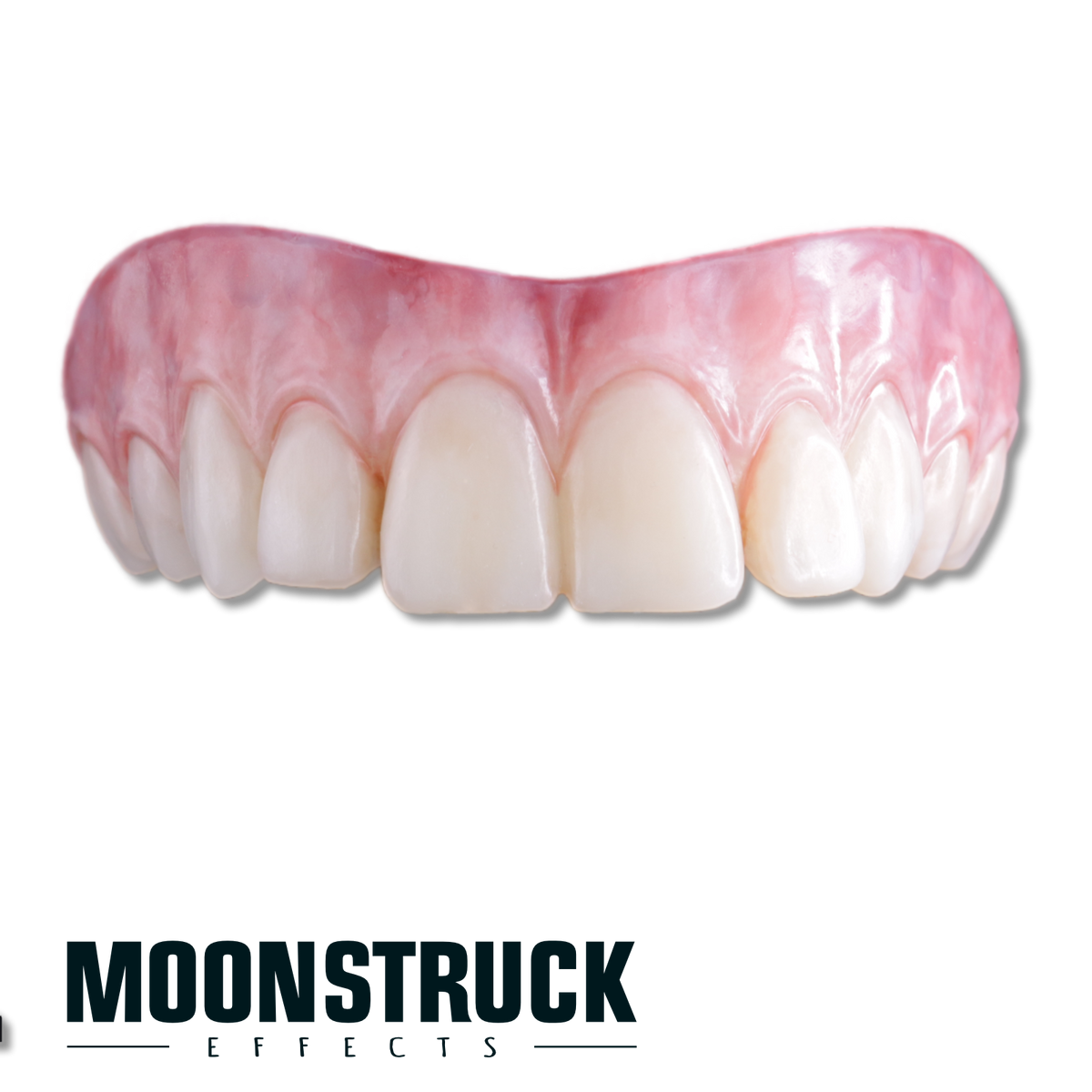 Rhapsody Teeth upper FX teeth with broad prominent front teeth, subtle gaps and a natural ivory finish